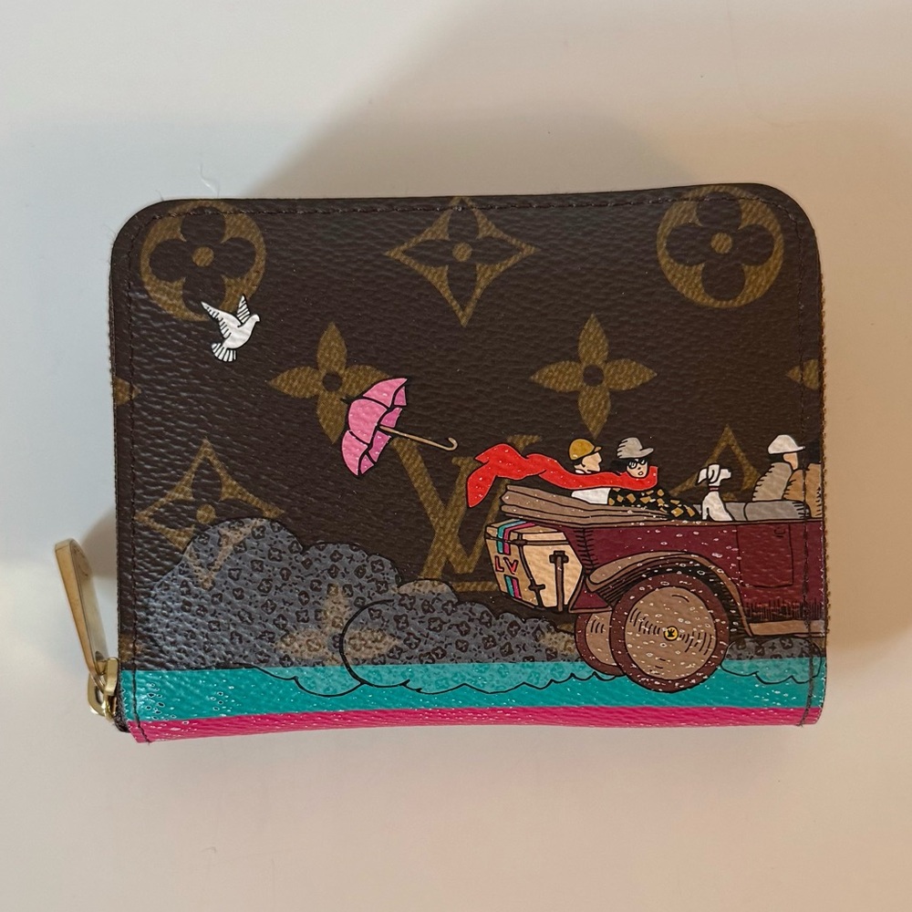 Louis Vuitton Zippy Wallet Christmas Animation Evasion 💗 Limited RARE😍 Authentic